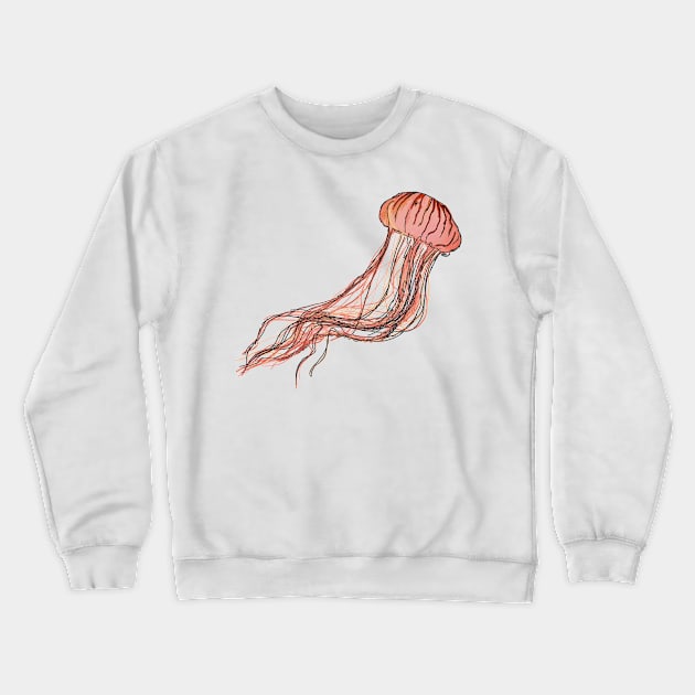 Jellyfish Sketch Crewneck Sweatshirt by simplistictees